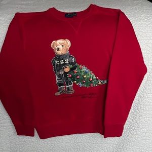 Kids Polo Ralph Lauren Christmas sweatshirt, size medium 10-12